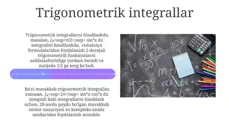 Aniq integrallarni hisoblash 4