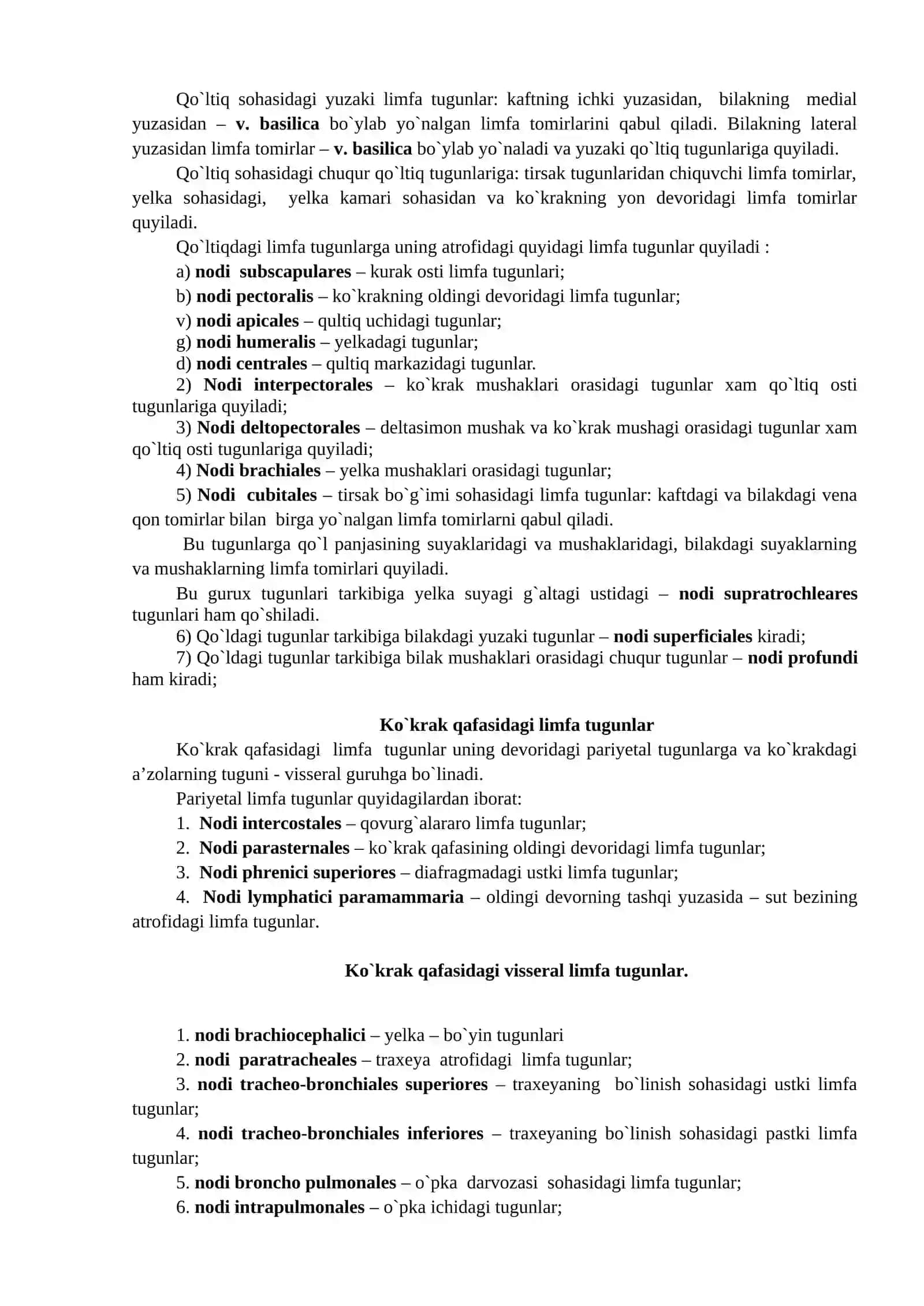Limfa tizimning funksional va klinik anatomiyasi 4