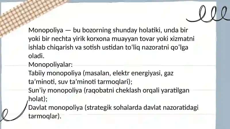 Zamonaviy Ozbekiston manapoliyaga qarshi siyosat 4