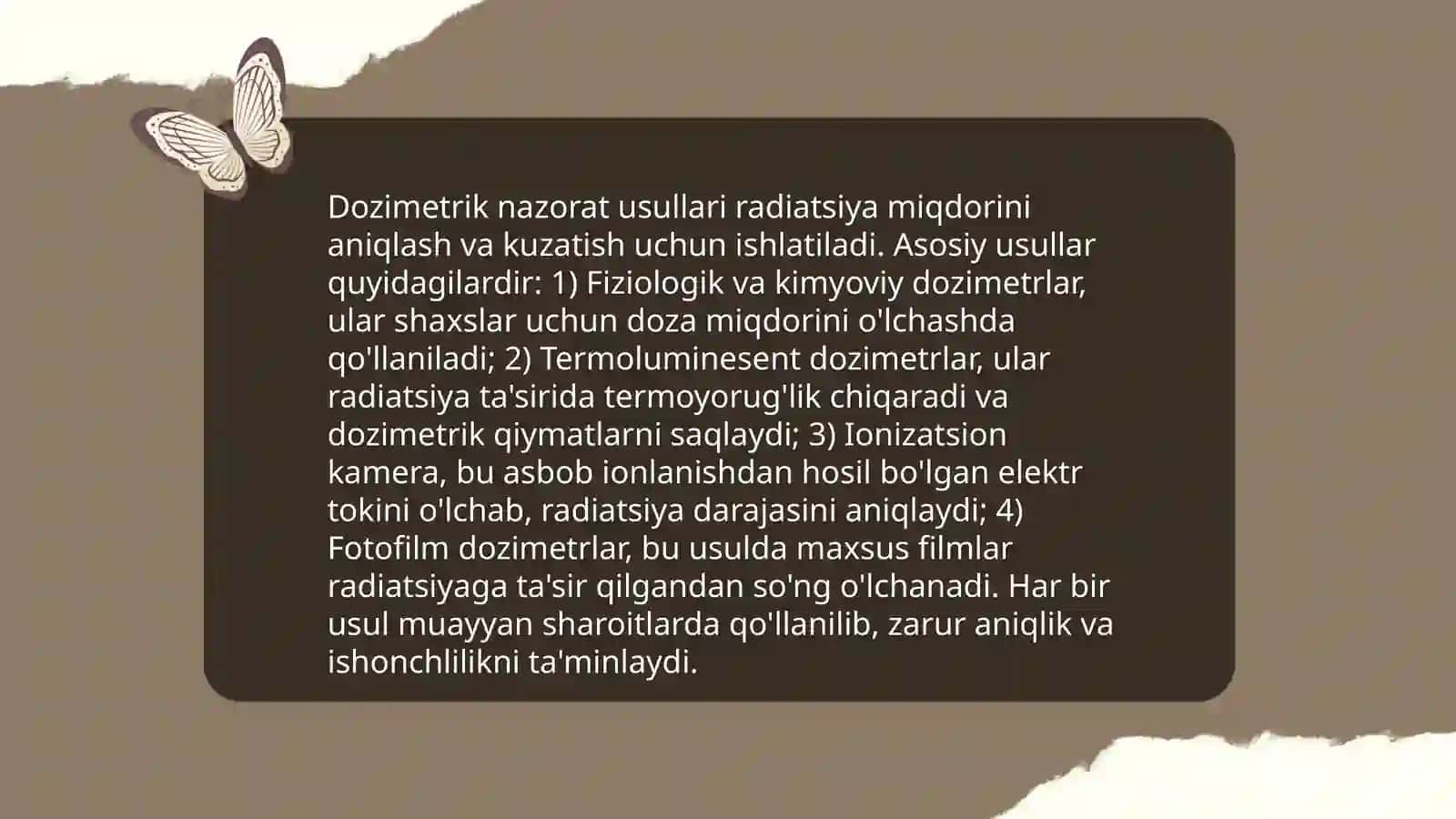 Sanitar-dozimetrik nazorat haqida talimot 4