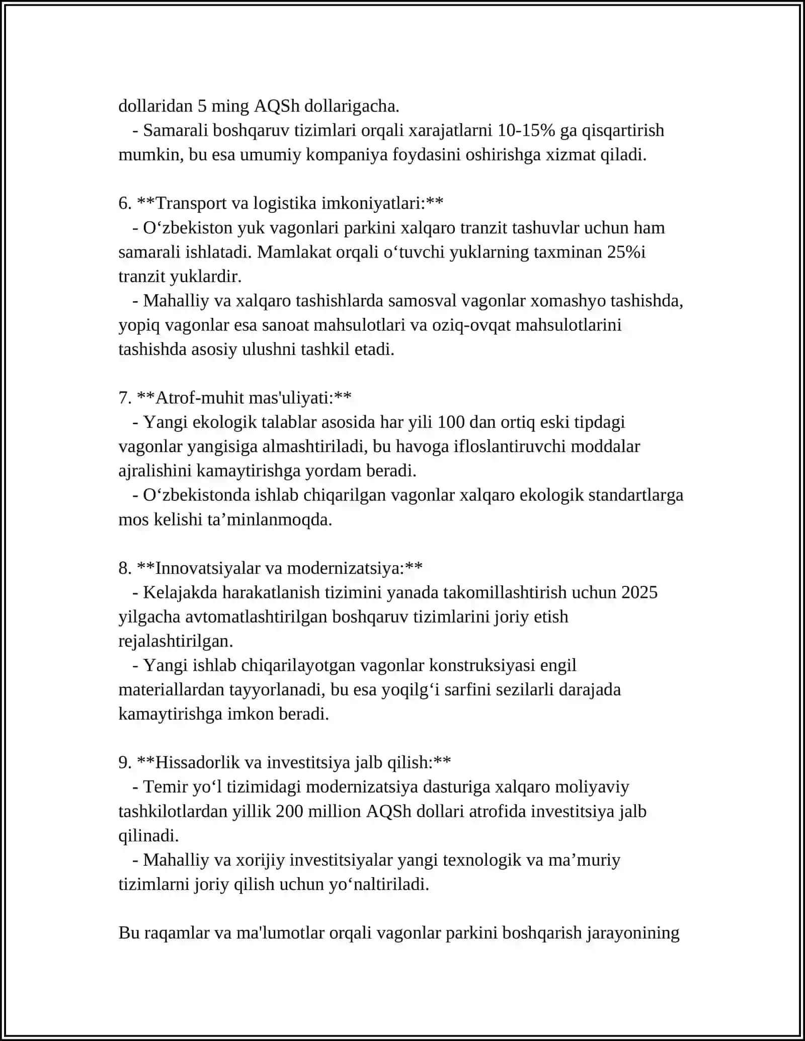 VAGONLAR PARKI AVTOMATLASHTIRILGAN TIZIMI 4