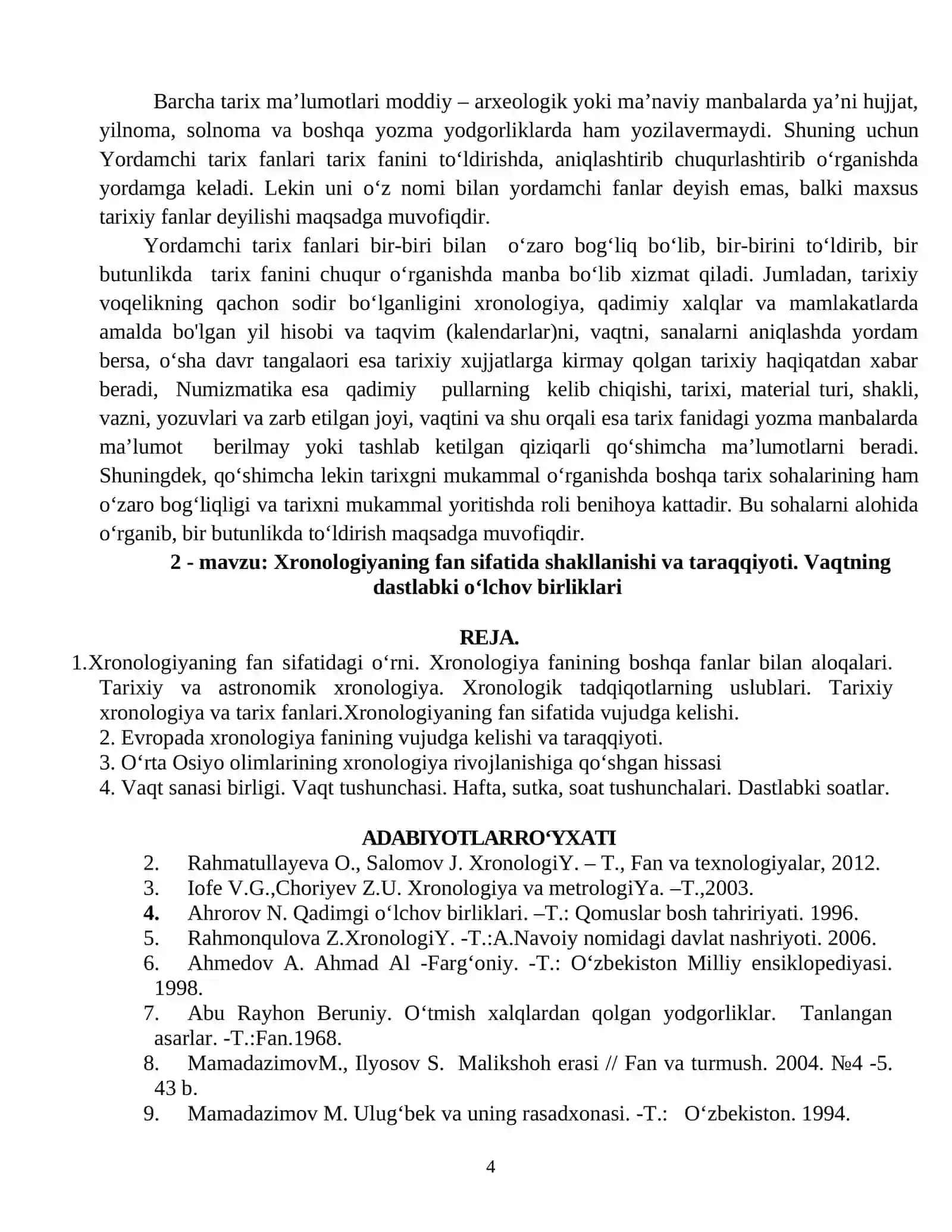 Yordamchi tarix fanlari 4