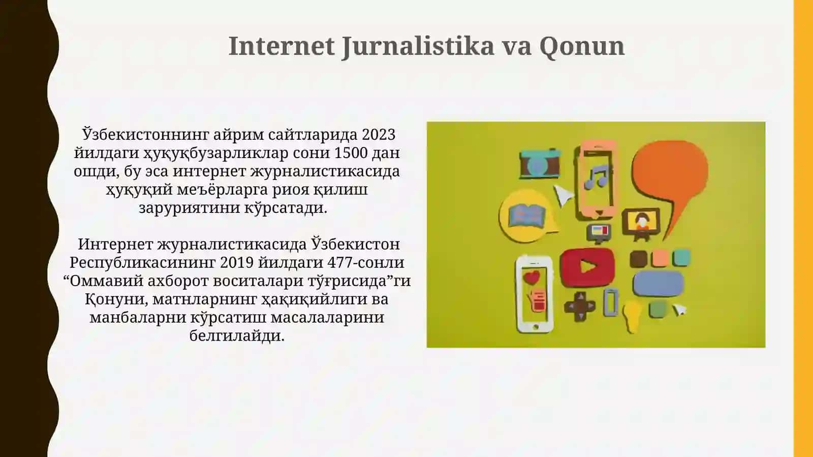 Internet Jurnalistika: Yangi Zamon Talablari 4