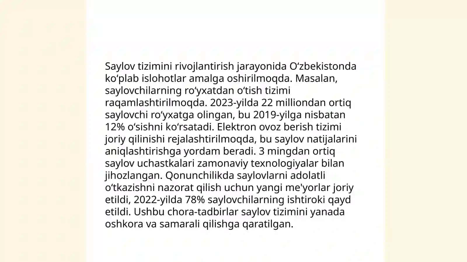 Ozbekistonda demokratik fuqarolik jamiyati asoslarining shakllanishi amalga oshirilgan amaliy islohatlar 4