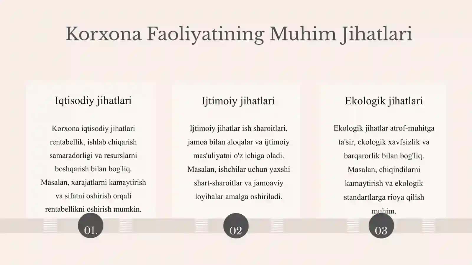 Korxona faoliyatining asosiy tushunchalari va muhim jihatlari 4