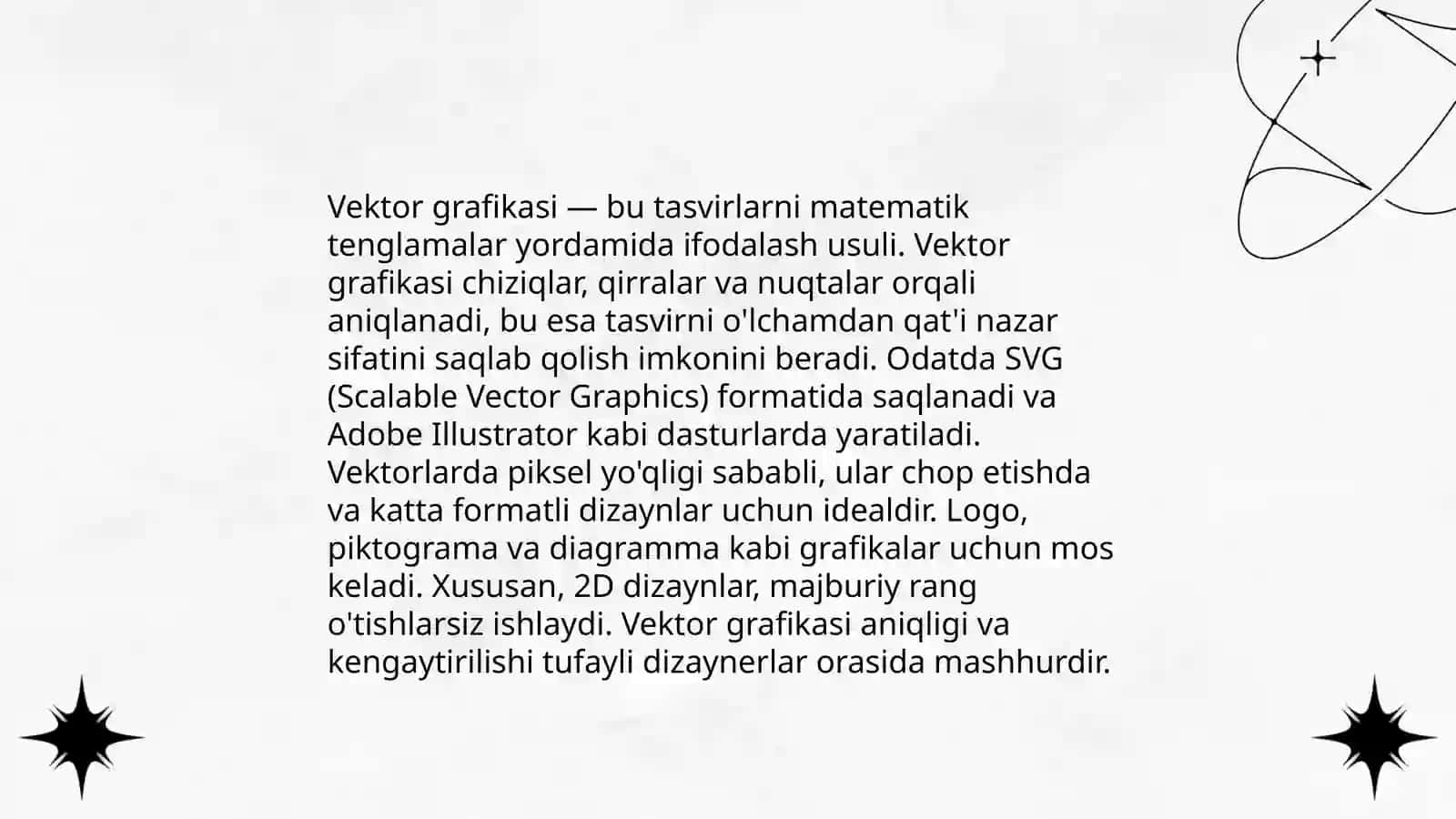 Komyuter grafikasidagi tasvirlar qanday kòrinishlarda ifodalanadi 4