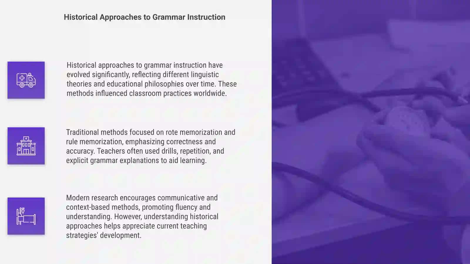 Investigating grammar teaching methods in the English classroom 4
