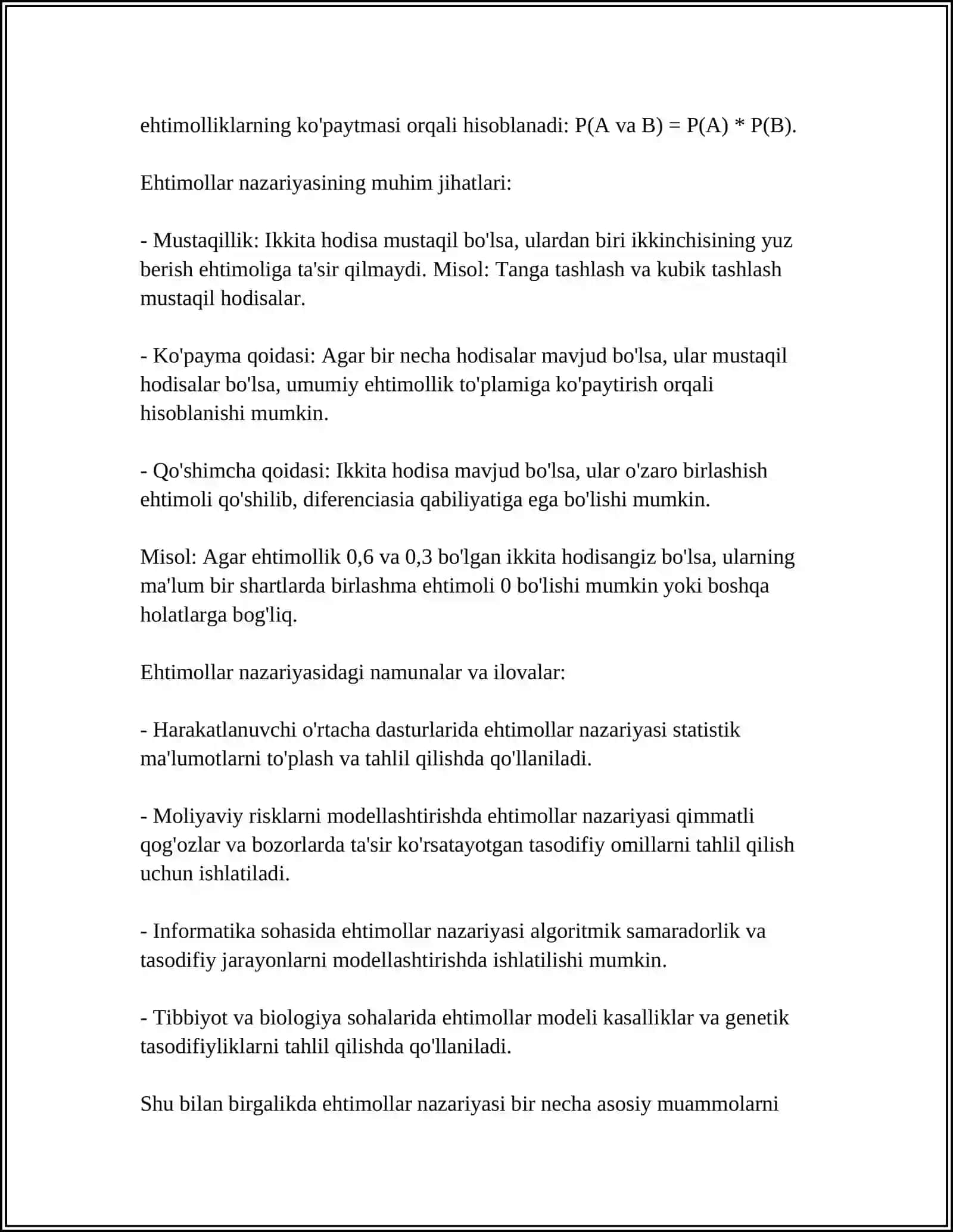 STATISTIK MODELLASHTIRISH USULINING NAZARIY ASOSLARI 4