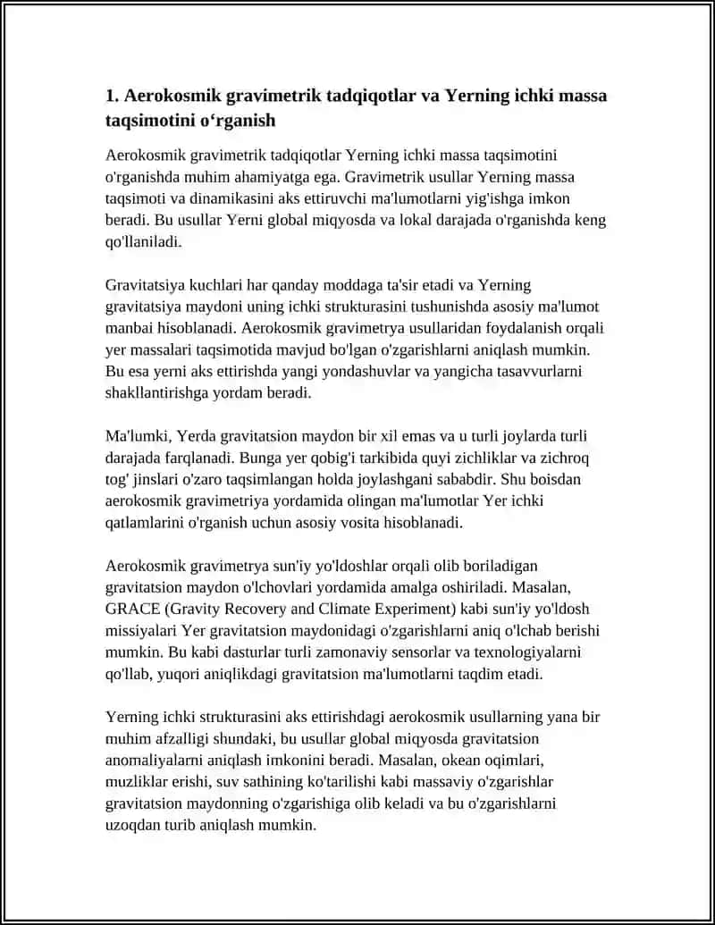 YERNING STRUKTURASINI AKS ETTIRISHDA AEROKOSMIK METODLAR 4