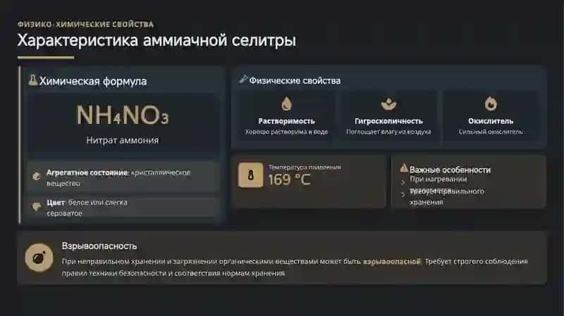 Научная работа по технологии крупнотоннажного производства нитрата аммония 4