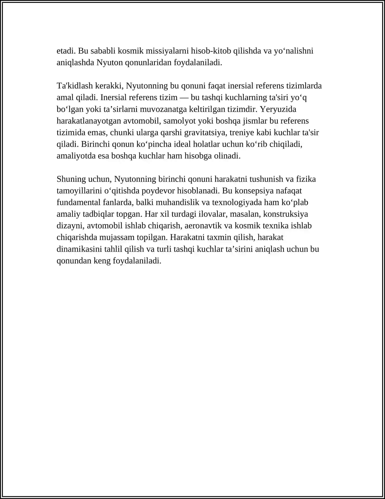 YERNING TORTISHISH MAYDONIDA JISMLARNING HARAKATI 4