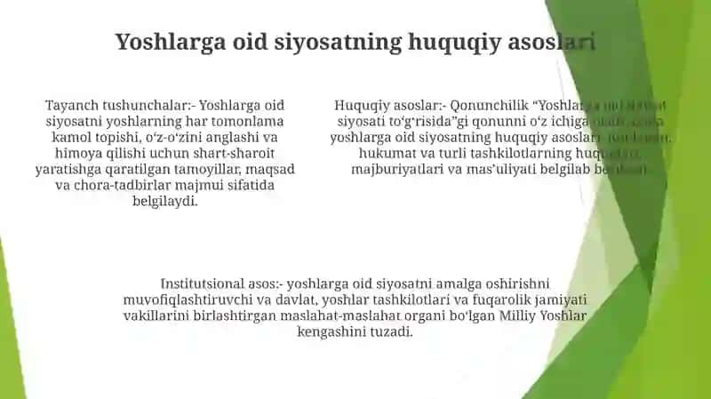 O'Zbekiston Respublikasida Yoshlarga Oid Davlat Siyosati Va Uning Mohiyati 4