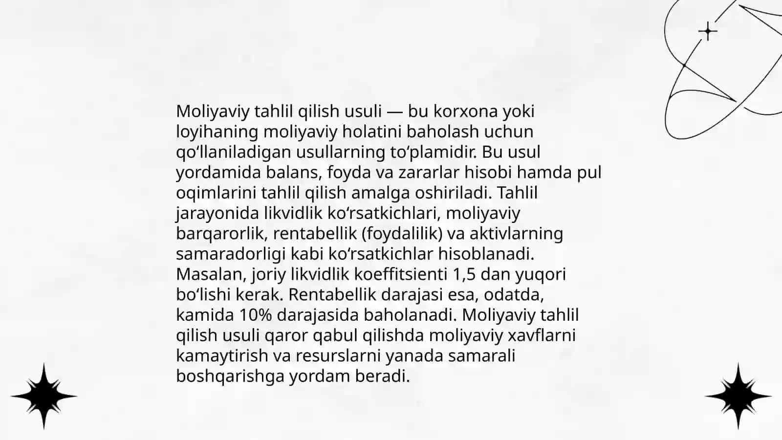 Moliyaviy natijalar auditini o‘tkazishda qo‘llaniladigan auditorlik usullari mohiyati 4