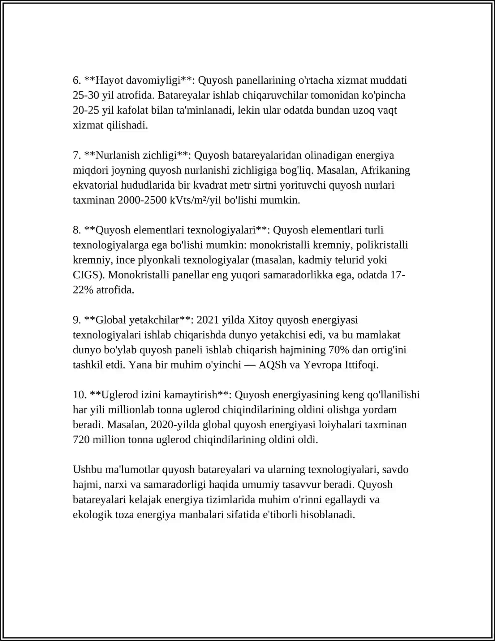 Quyosh batareyalari 4