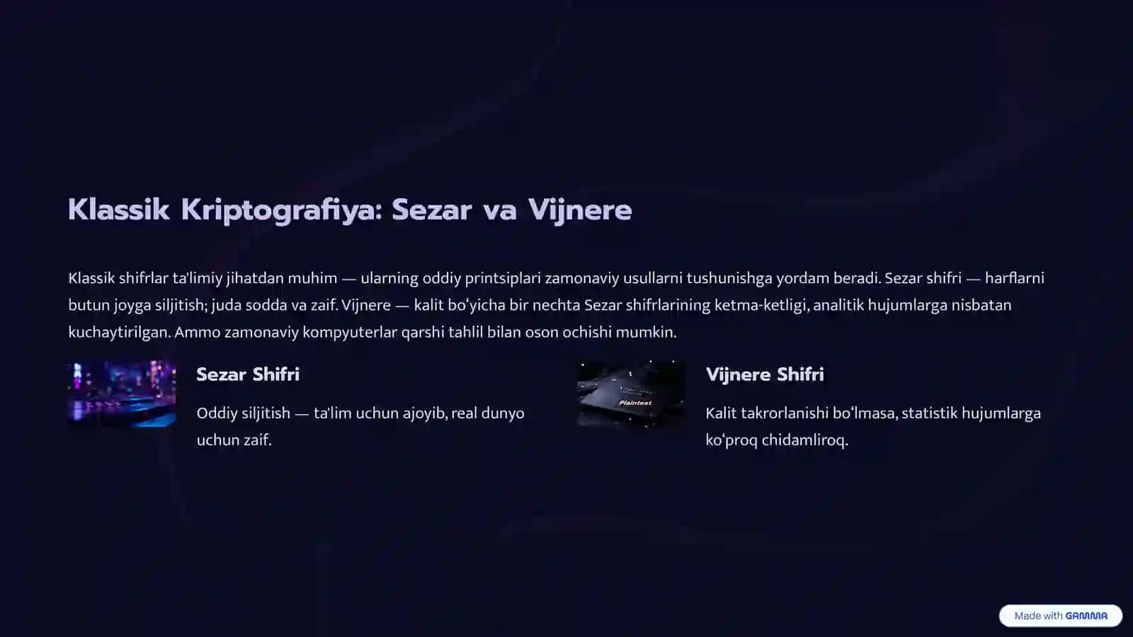 Axborotlarni Himoyalash Usullari: Kriptografiya Asoslari 4