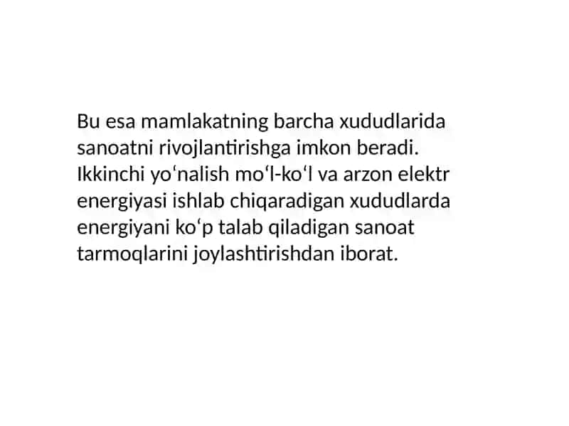 ENERGETIKA SANOATINING XOZIRGI XOLATI VA ULARNI RIVOJLANTIRISH ISTIQBOLLARI 4