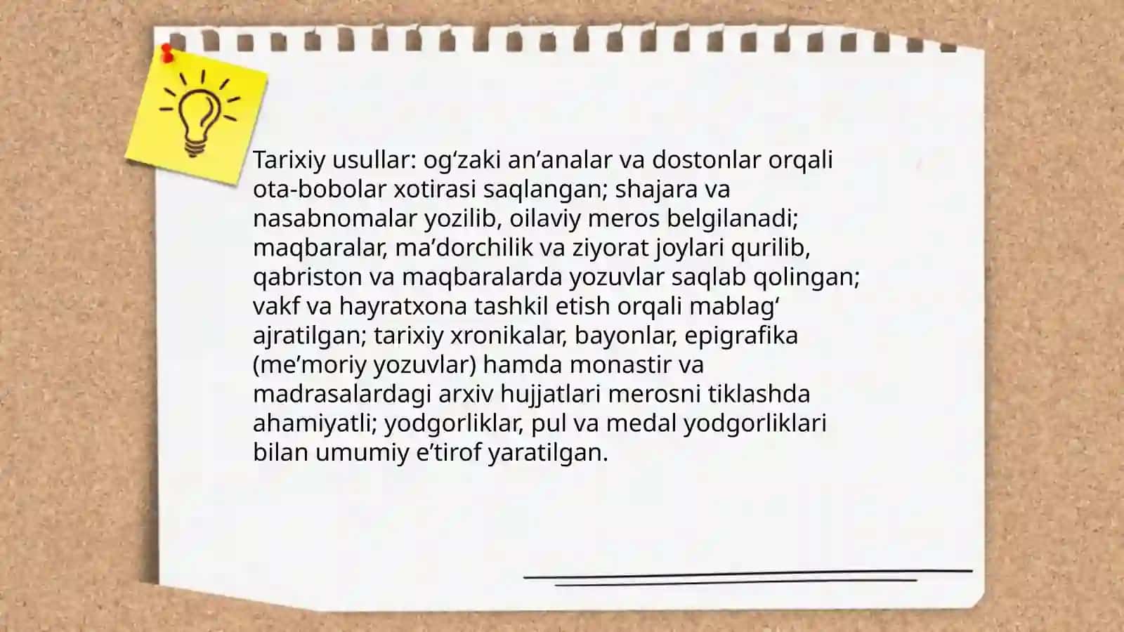 Ma'naviy va tarixiy merosga munosabat 4