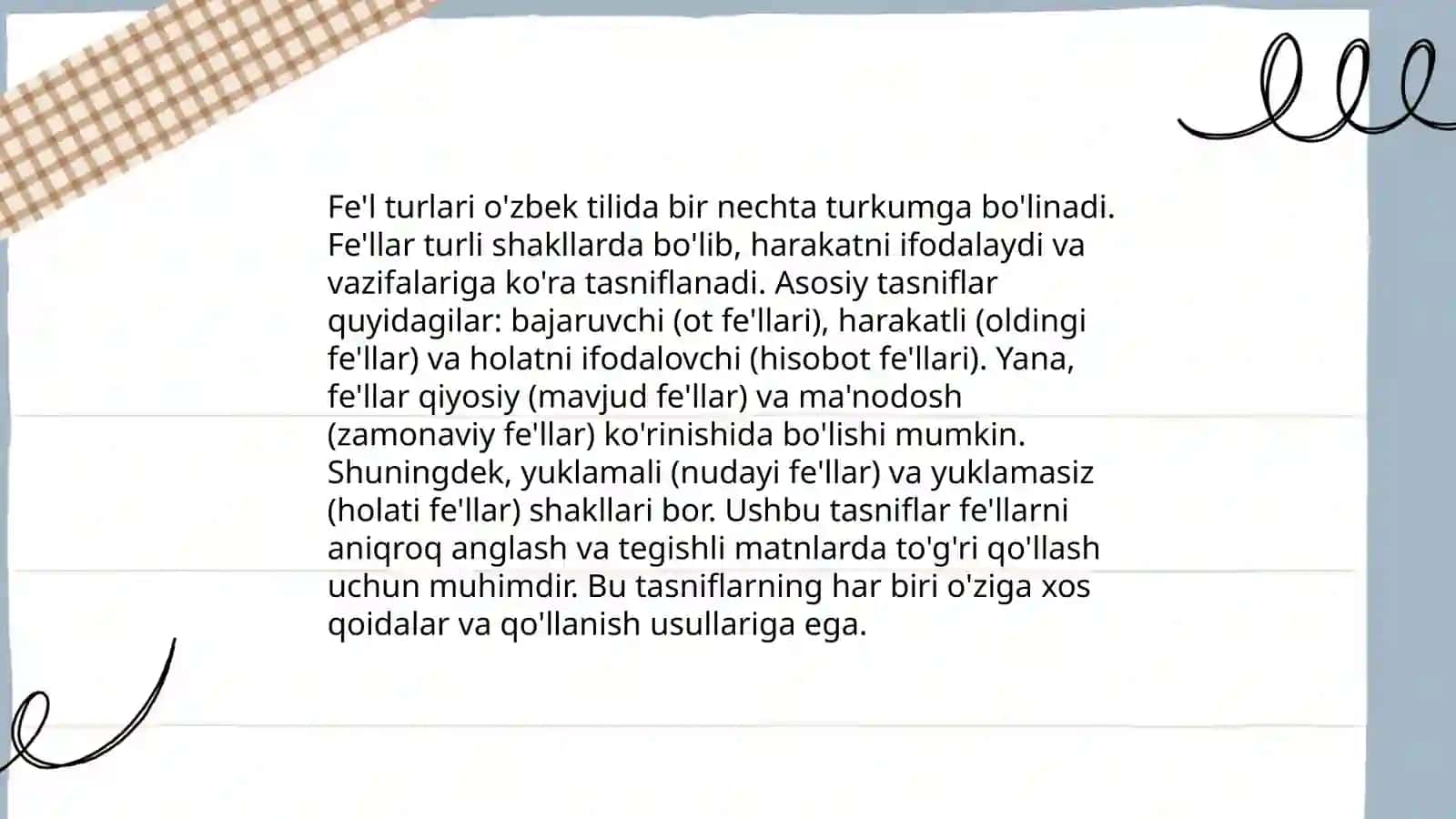 Maqbul fe'l shakllari 4