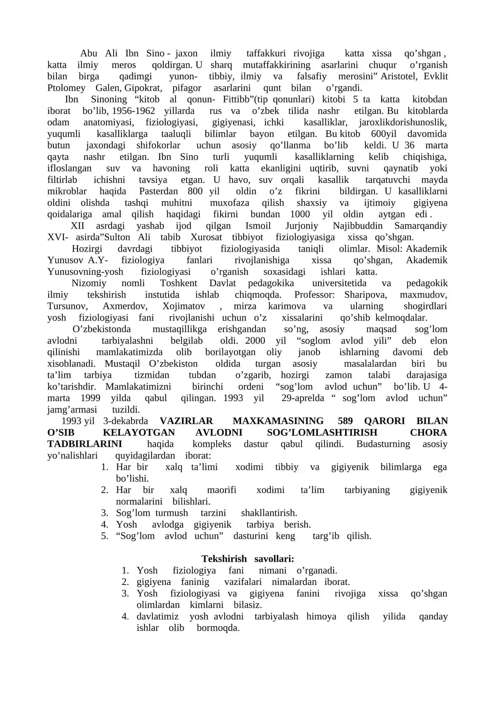 YOSHLAR FIZIOLOGIYASI VA GIGIYENASI 4