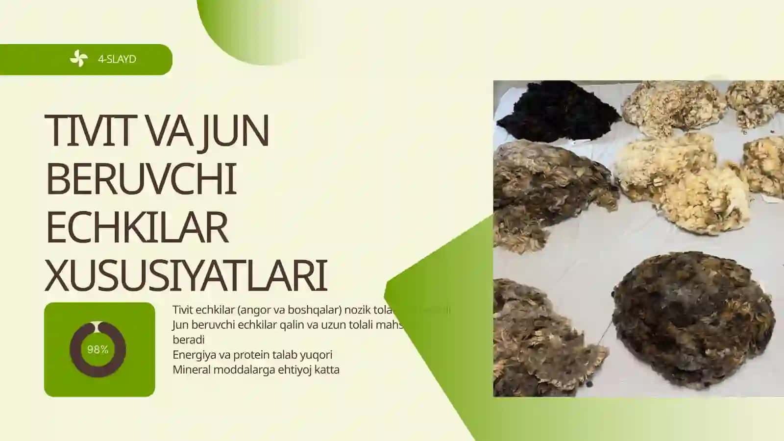 TIVIT VA JUN BERUVCHI ECHKILAR UCHUN OZIQLANTIRISH ME’YORLARI VA RATSIONLARI 4