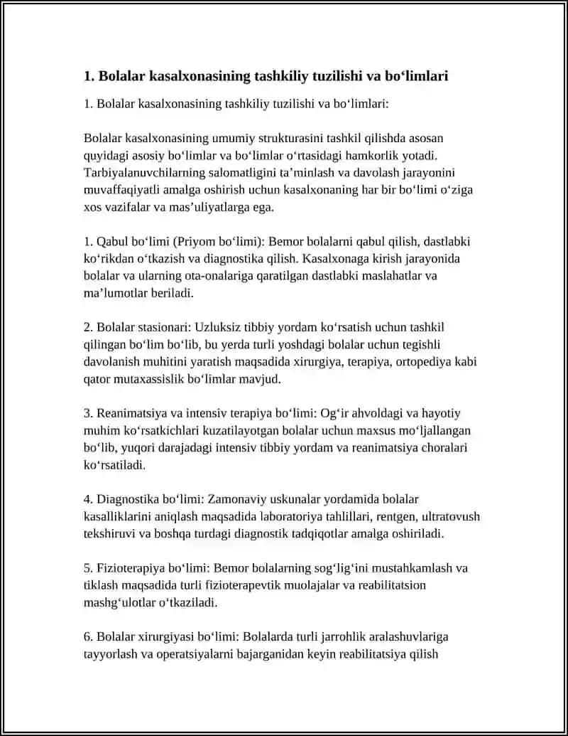 BOLALAR KASALXONASINING TUZILISHI 4