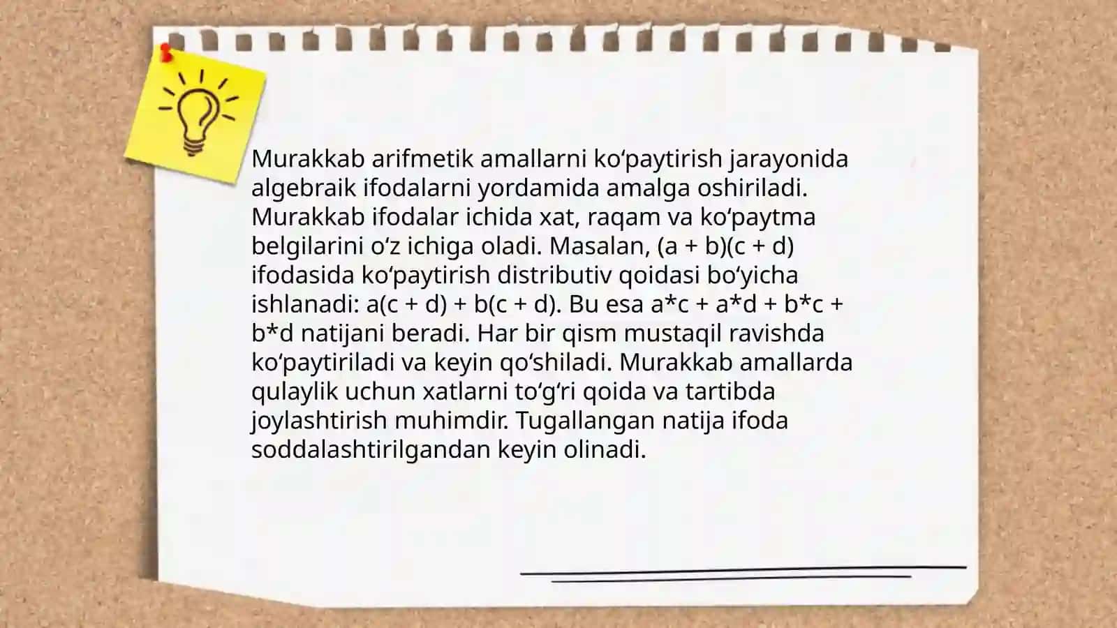 Assembler tilida murakkab arifmetik amallarni bajarish 4