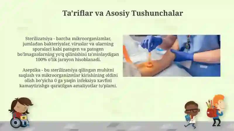 Sterilizatsiya usullari. Aseptika Antiseptika 4