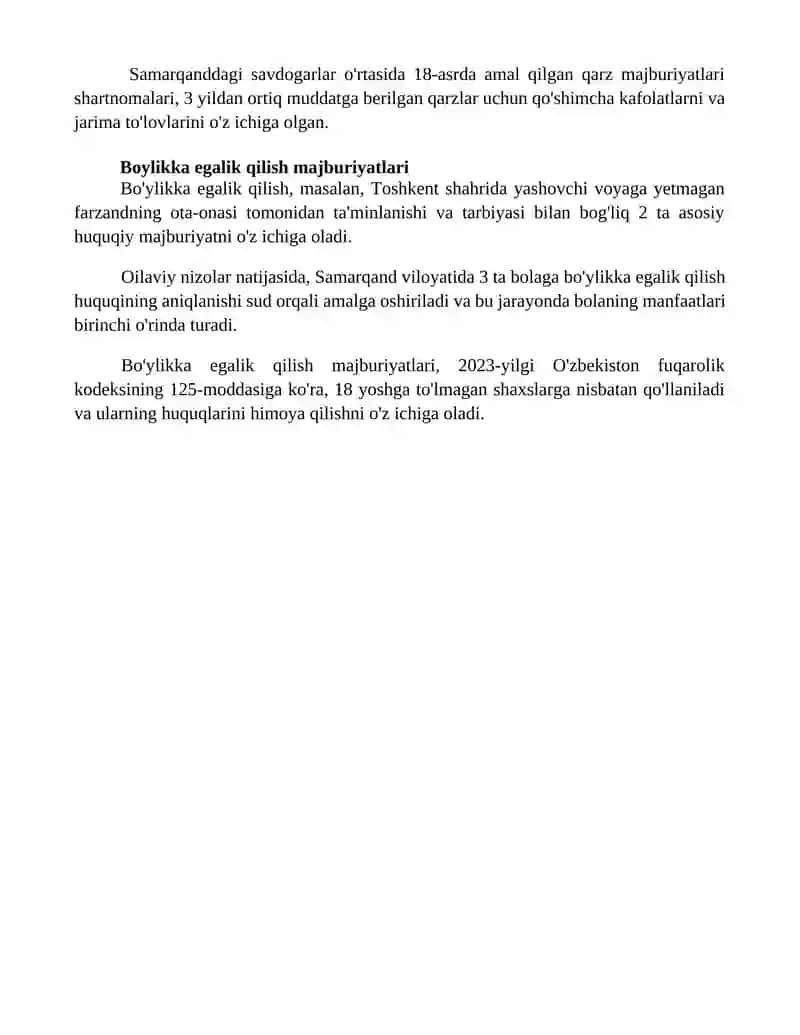 Majburiyat turlari va ularni farqlash 4