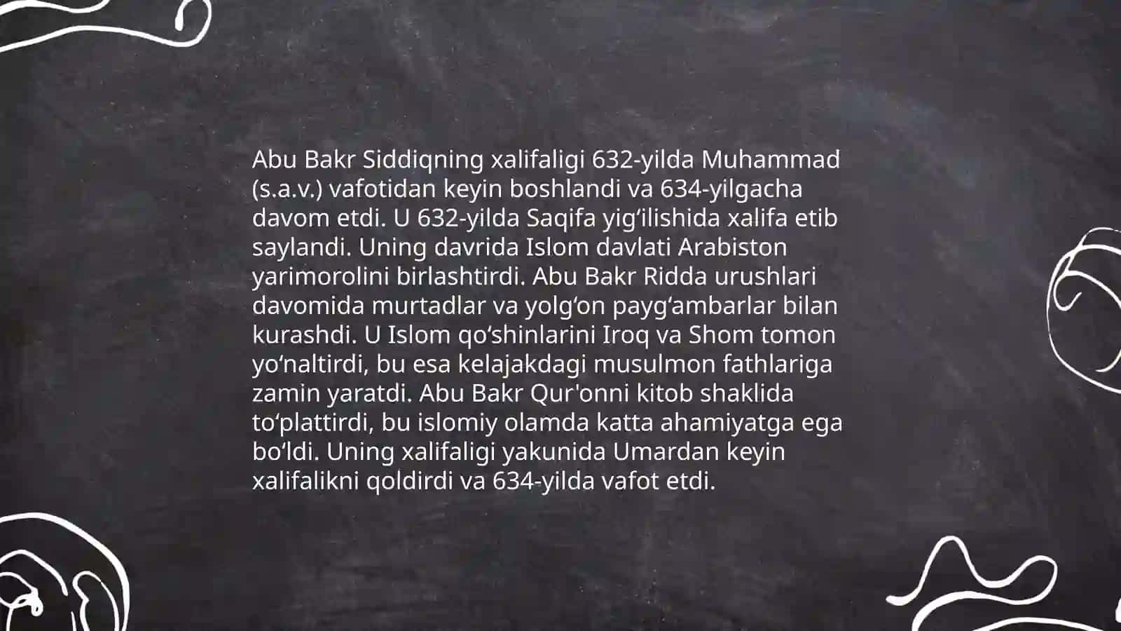 Roshid halifalar davri 4