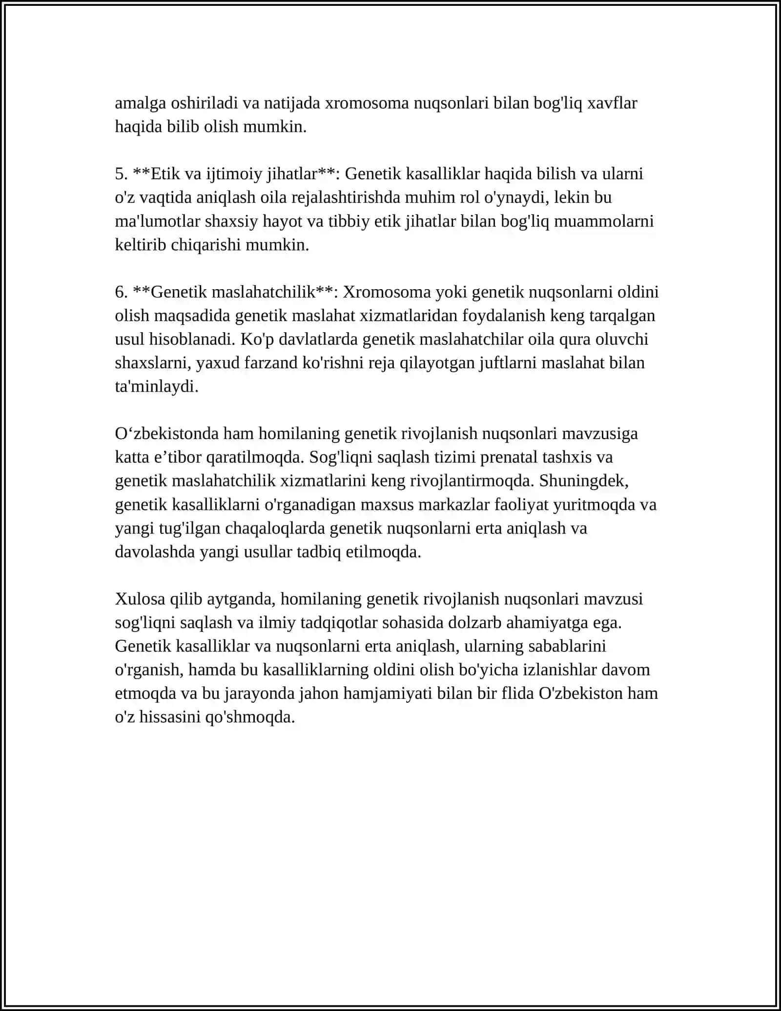 ONA QORNIDA HOMILA RIVOJLANISH PATOLOGIYASI 4