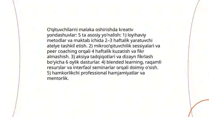 Pedagogik kompetentlik va kreativlikni shakllantirish 4