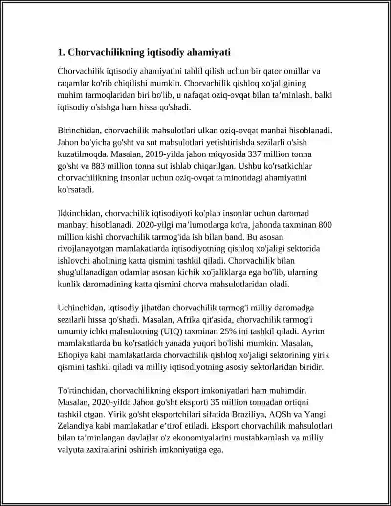 O'ZBEKISTONDA CHORVACHILIKNI RIVOJLANTIRISH ISTIQBOLLARI 4