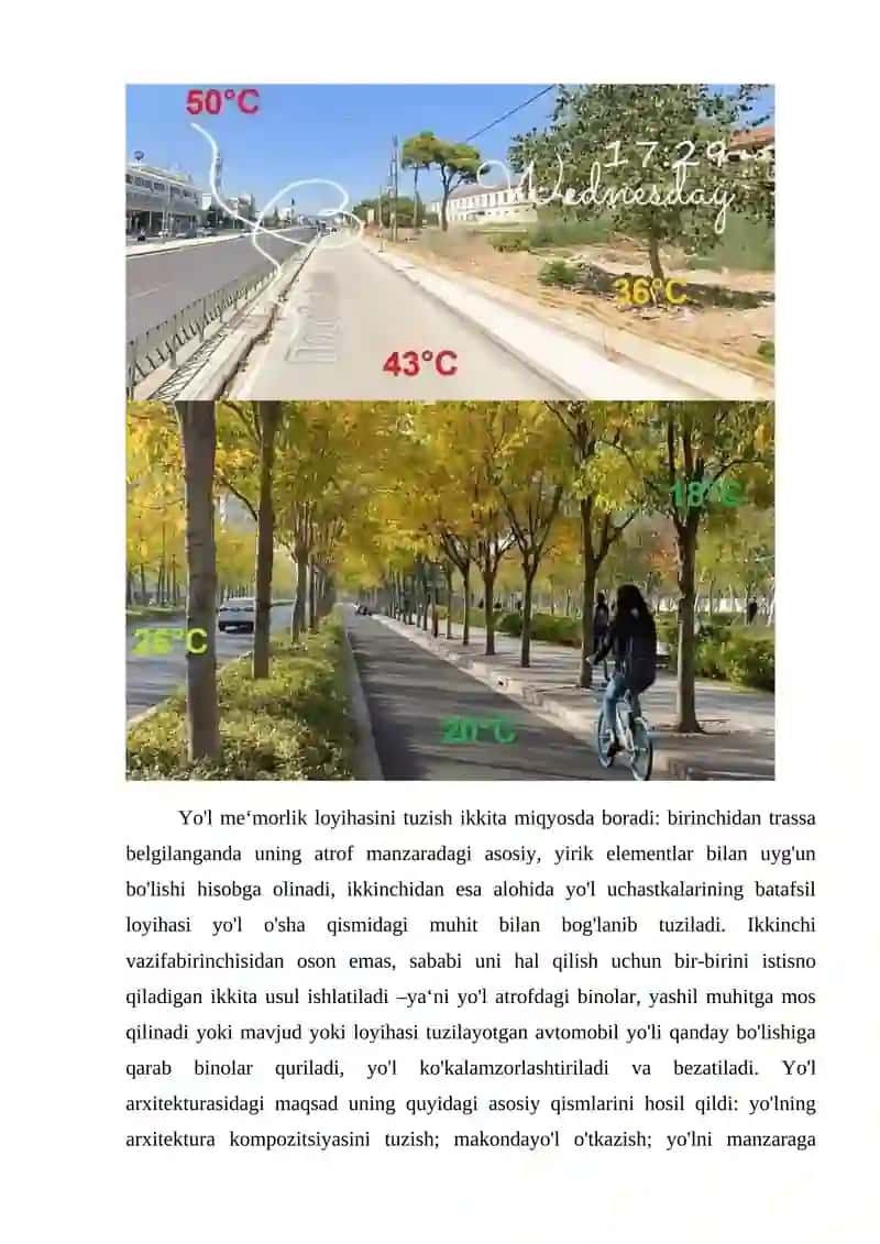 Avtomobil yo‘llarining arxitektura kompozitsiyasini loyihalash 4