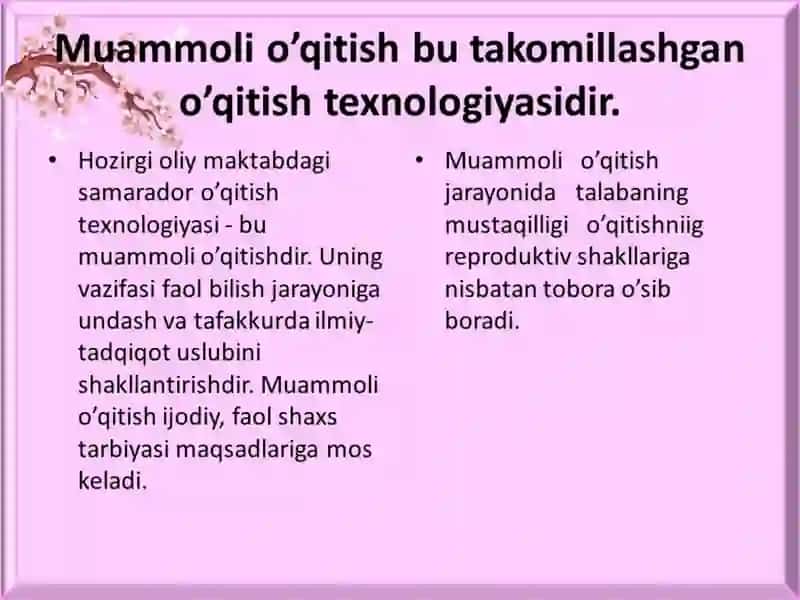 Muammolita’limtexnologiyalari 4