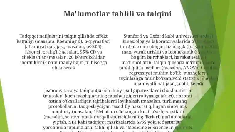 Jismoniy tarbiya nazariyasining ilmiy - tadqiqot metodlari 4