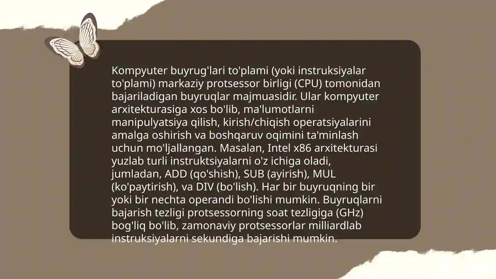 CISC Arxitekturasi Asoslari 4