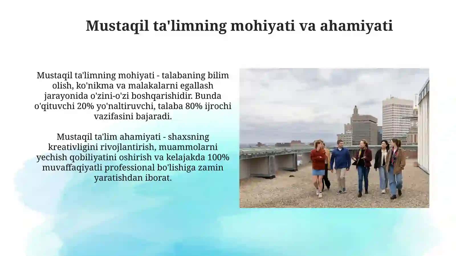 Talabalarning mustaqil ishlari 4