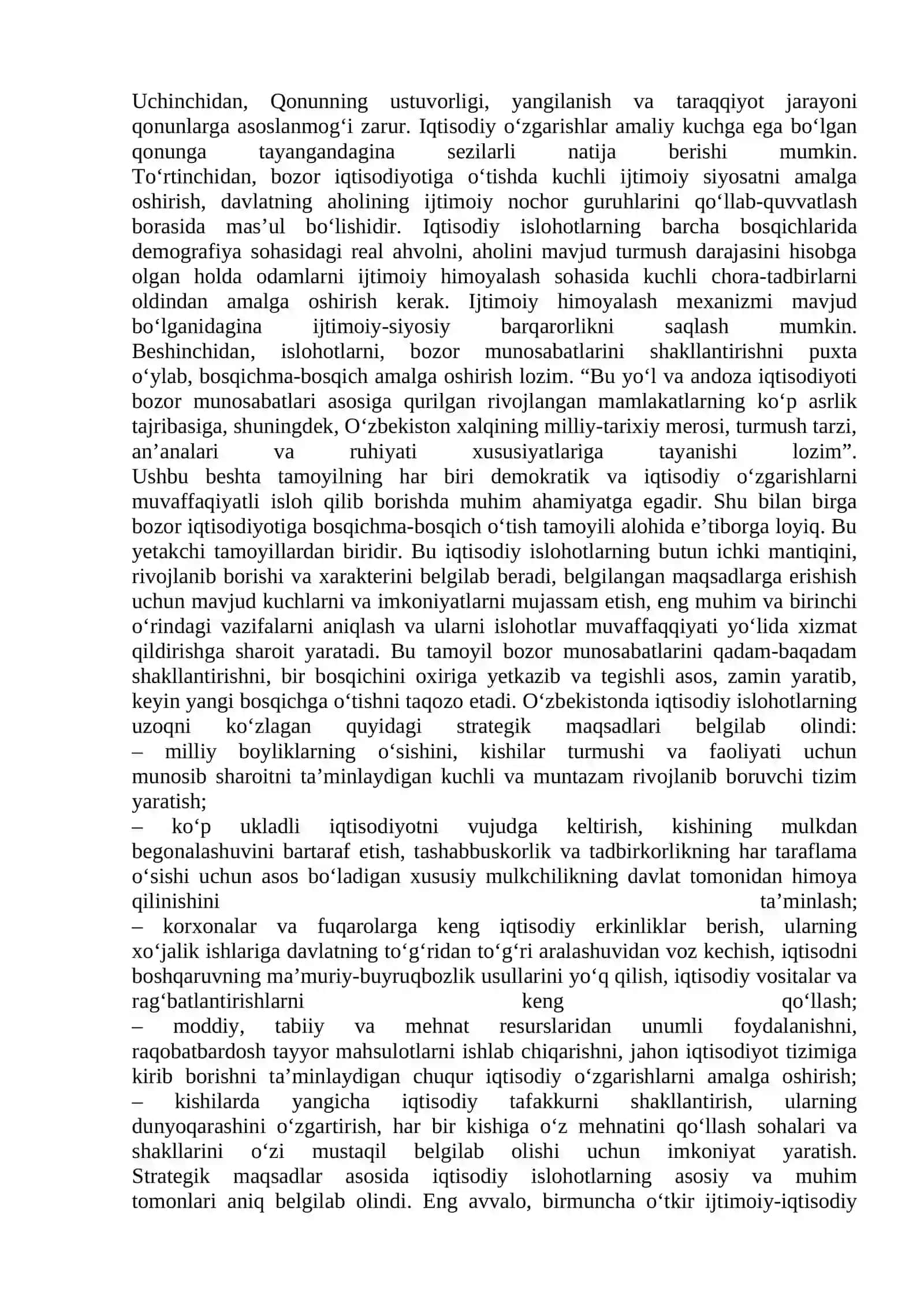MAVZU IQTISODIY ISLOHOTLAR, XUSUSIY MULKCHILIKNING SHAKLLANISHI 4