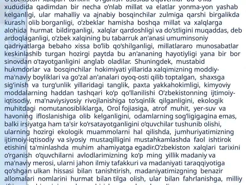 O’zbekiston tarixi ni o'rganish va o'qitish 4