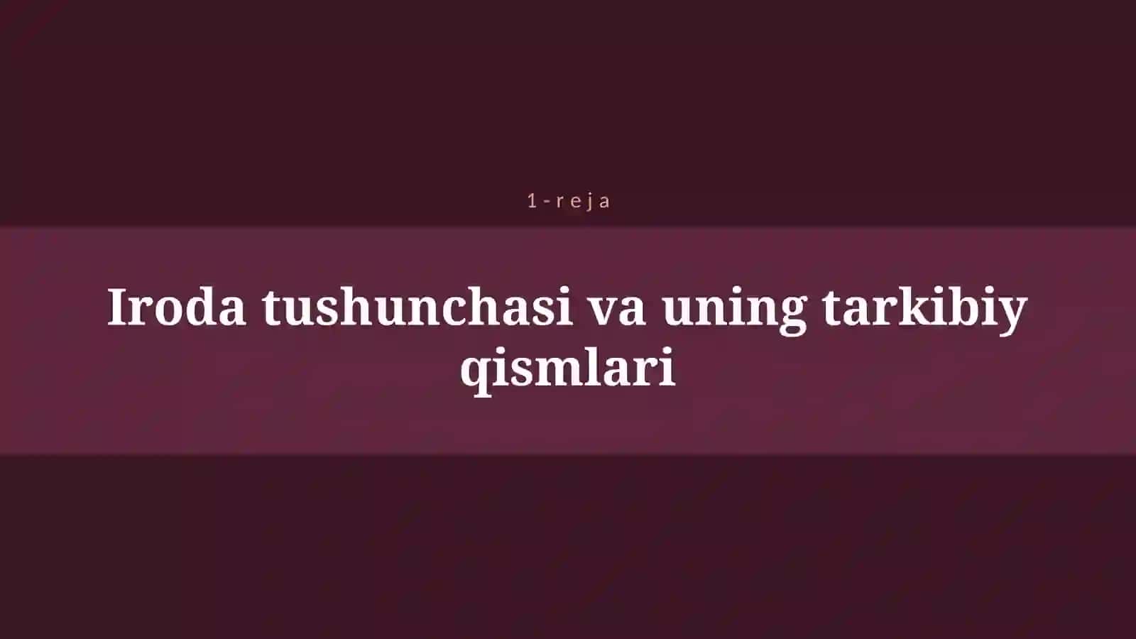 SHAXSNING IRODAVIY SIFATLARI 4