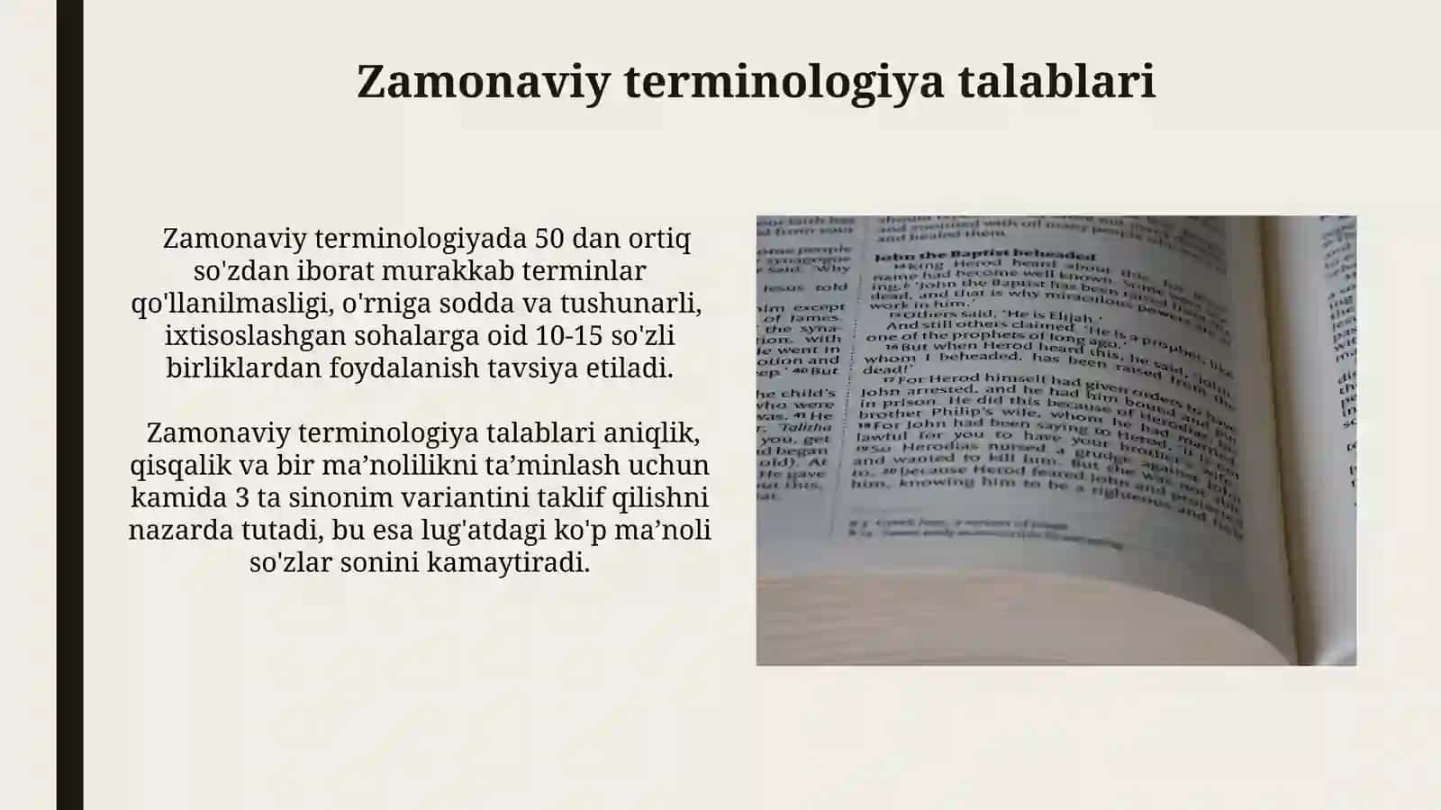 Oʻzbek tilining izohli lugʻatida soha terminlarining berilishi 4