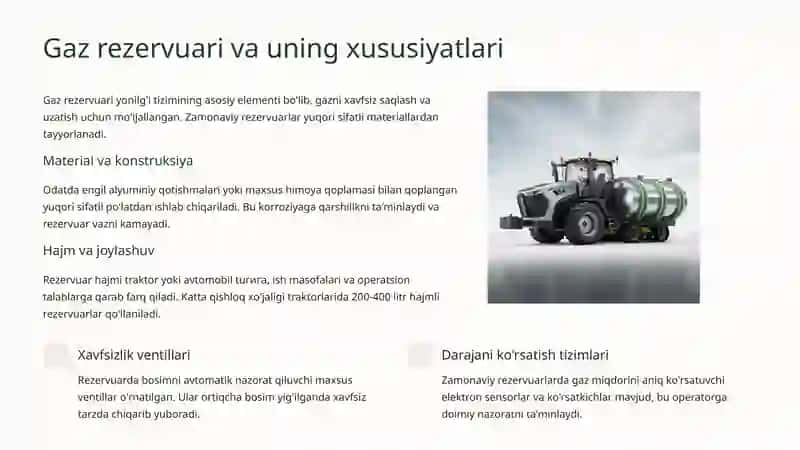 Gaz bilan ta'minlash tizimi 4