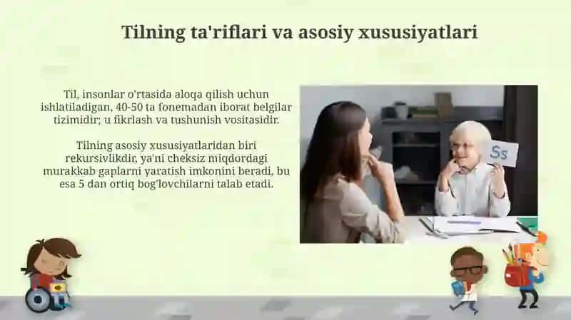 Til, Madaniyat va Mentalitet 4