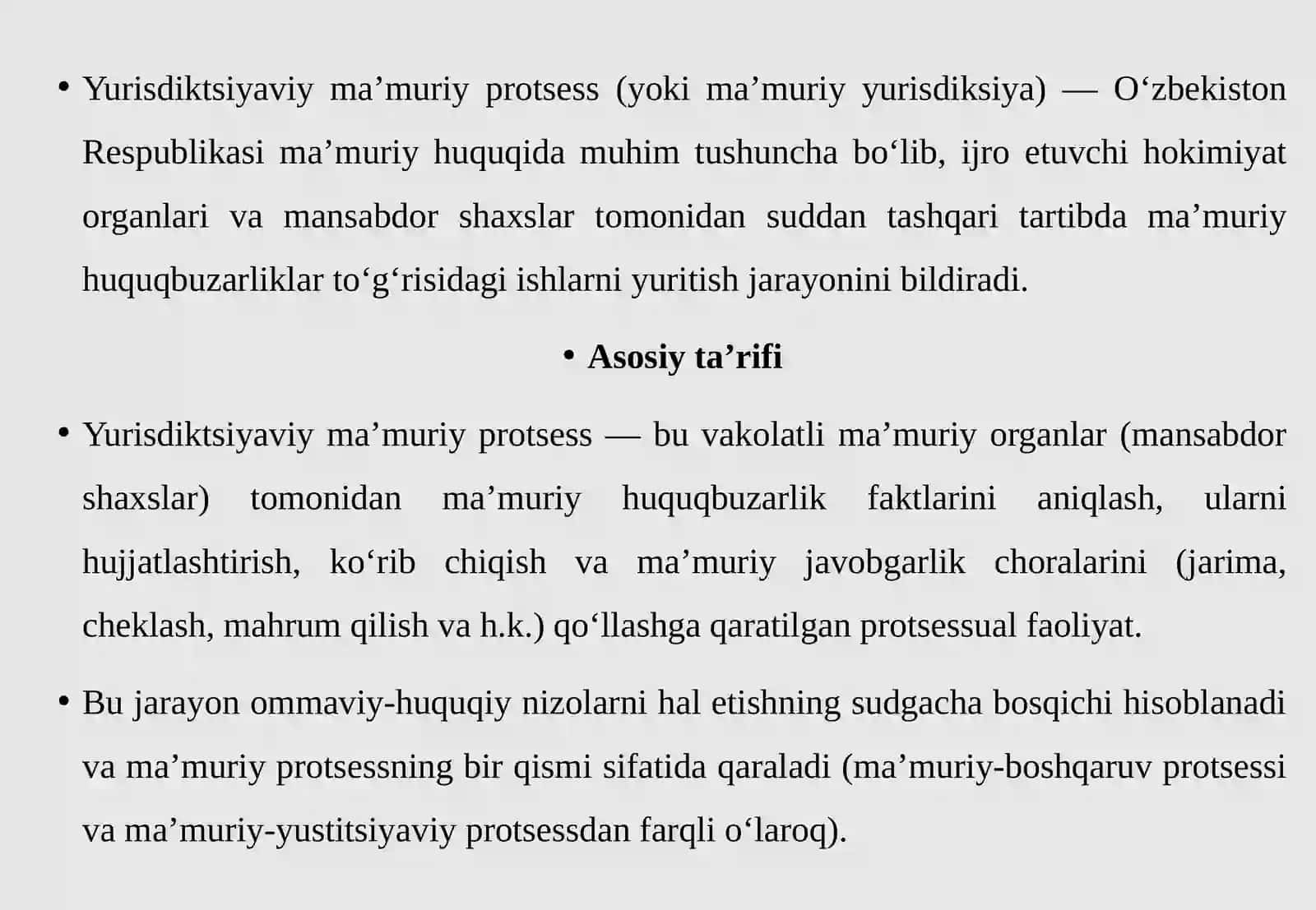 YURISDIKTSIYAVIY MA’MURIY PROTSESS 4
