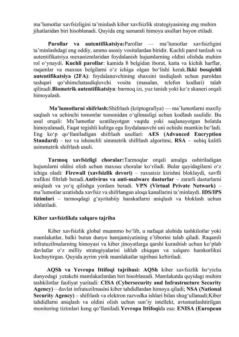 KIBER XAVFSIZLIK VA UNING TUSHUNCHALARI 4