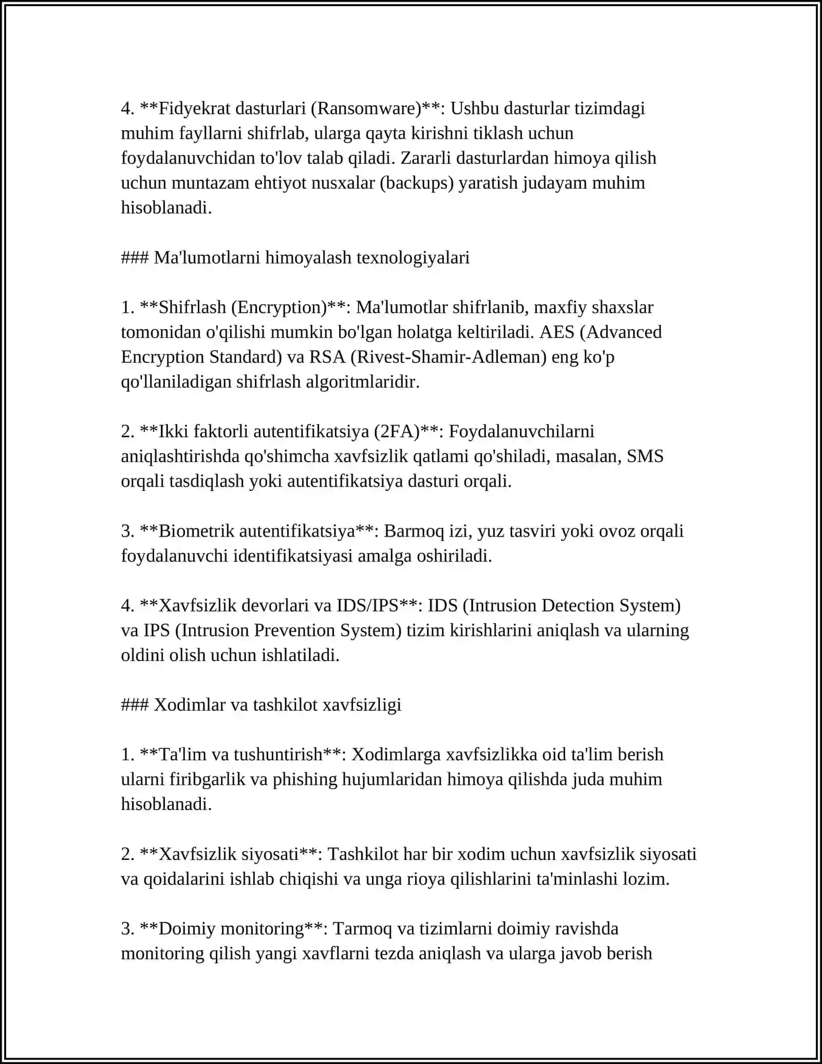 KOMPYUTERNI VIRUSLARDAN HIMOYALASH VA ANTIVIRUSLAR BILAN ISHLASH 4