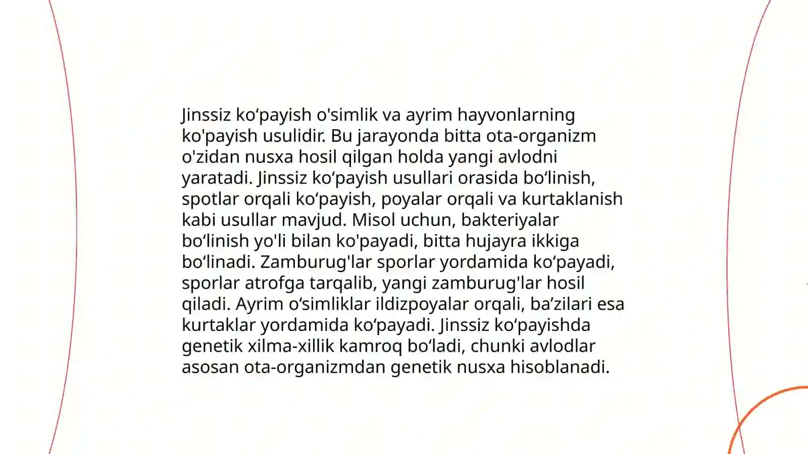 Jinsiy va jinssiz koʻpayish morfologiyasi 4