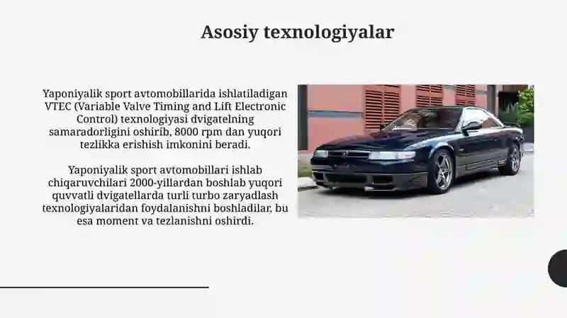 Sport mashinalar yapon texnalogiyasi 4