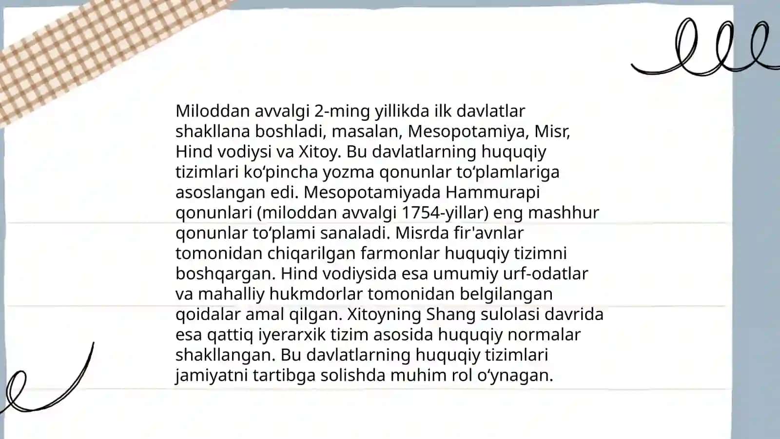 Qadimgi Oʻzbekistonda huquqiy tizimning shakllanishi 4