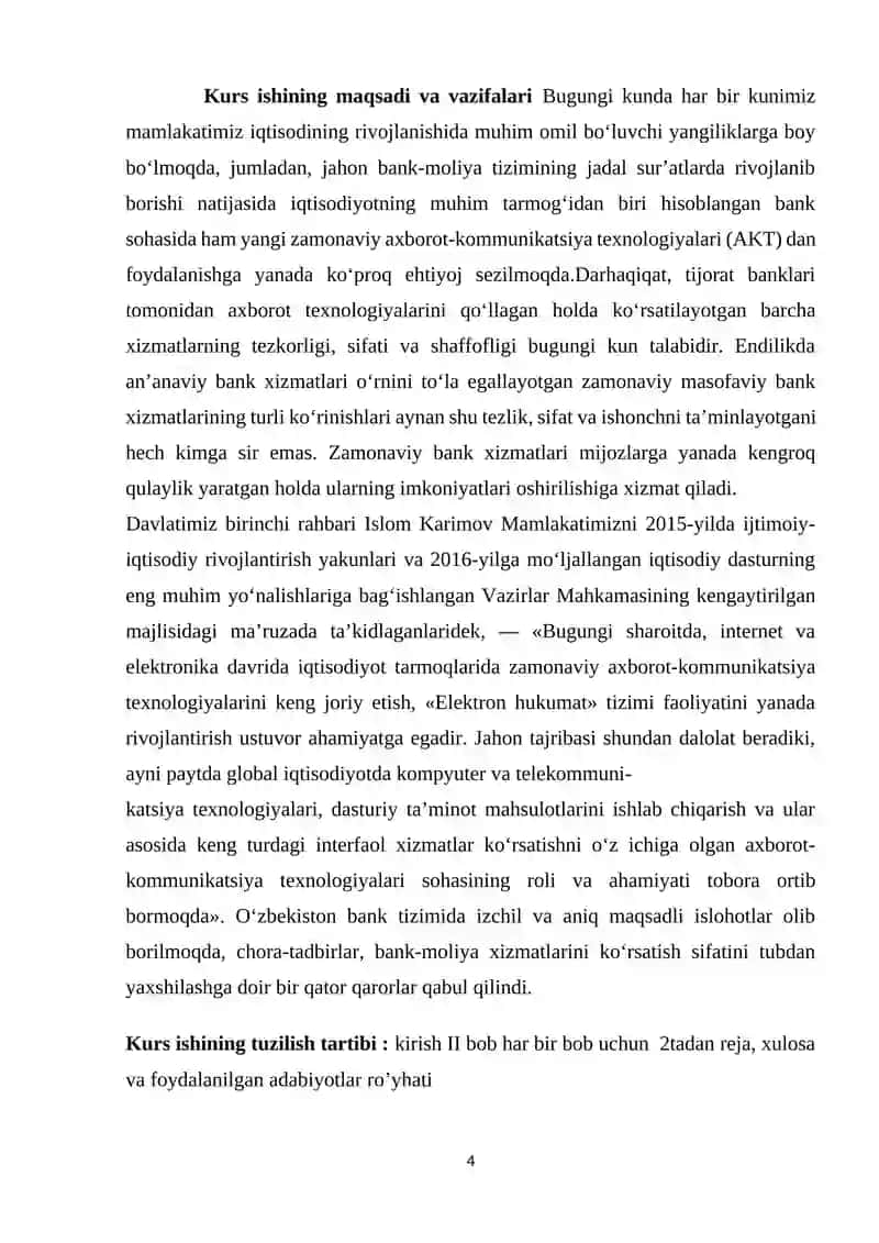 MIKROIQTISODIYOT MAKROIQTISODIYOT KURS ISHI 4